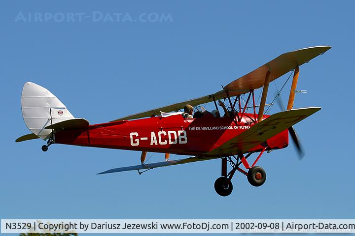N3529, 1945 De Havilland DH-82A Tiger Moth II Tiger Moth II C/N 86556, De Havilland Tiger Moth DH-82A C/N PG647, N3529