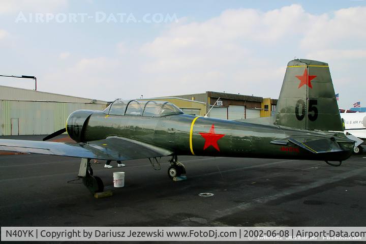 N40YK, 1979 Nanchang CJ-6A C/N 2532077, Nanchang China CJ-6A C/N 2532077, N40YK