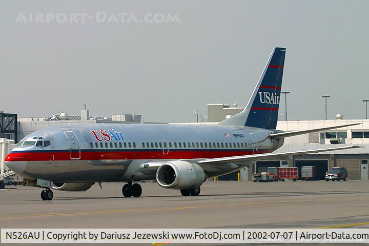 N526AU, 1988 Boeing 737-3B7 C/N 23861, Boeing 737-3B7  C/N 23861, N526AU