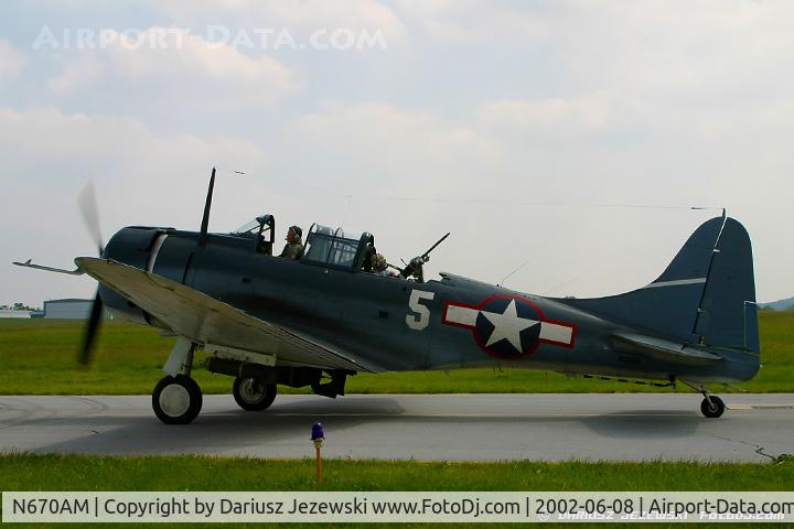 N670AM, 1993 Douglas SBD-5 Dauntless C/N 28536, Douglas SBD-5 Dauntless C/N 28536, NX670AM