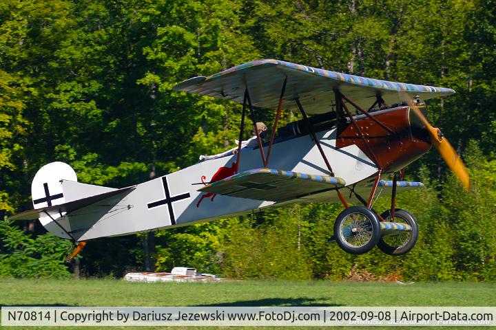 N70814, 1993 Fokker D-VII Replica C/N 1918-1989, Fokker D-VII C/N 1918-1989, N70814