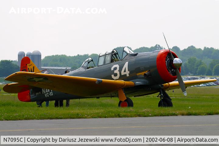 N7095C, North American AT-6D Texan C/N 42-84678, North American AT-6D Texan 