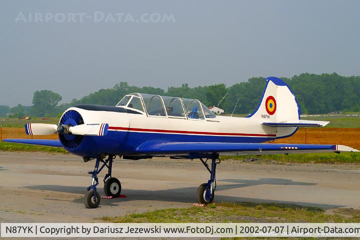 N87YK, 1987 Yakovlev Yak-52 C/N 878008, Yakovlev Yak-52 C/N 878008, N87YK