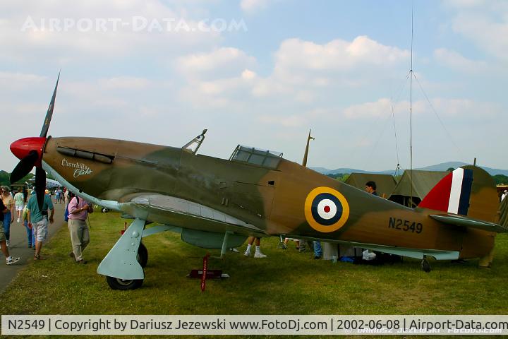 N2549, 1943 Hawker (CCF) Hurricane Mk12 C/N 56022, Hawker Hurricane Mk.XIIB 