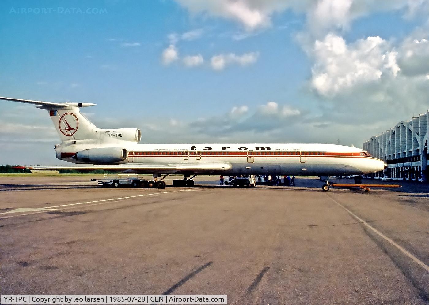 YR-TPC, 1976 Tupolev Tu-154B C/N 76A175, Oslo Gardermoen 28.7.1985