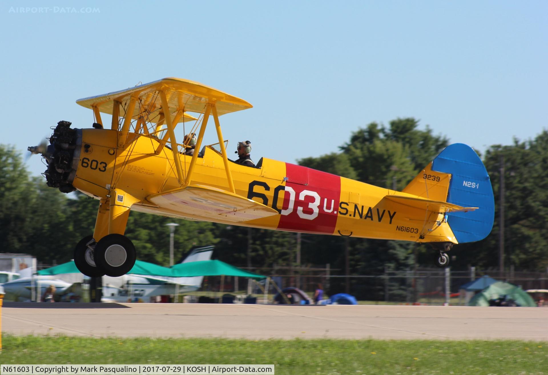 N61603, 1940 Boeing A75N1(PT17) C/N 75-1016, Stearman