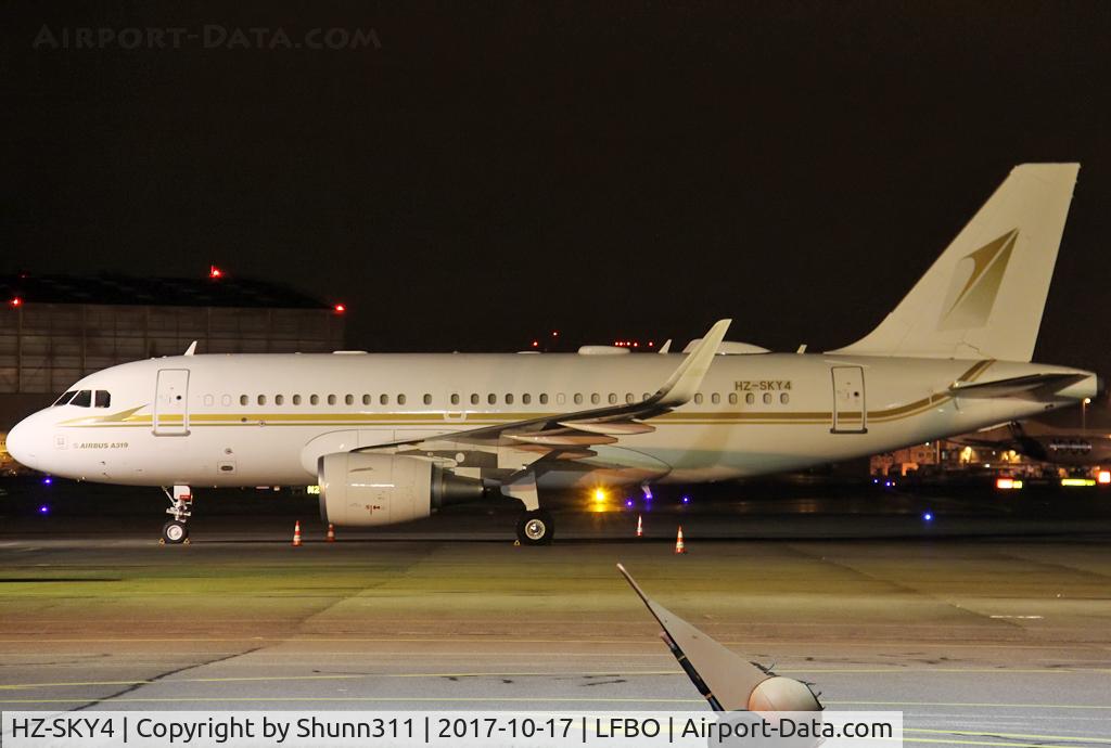 HZ-SKY4, 2015 Airbus A319-115(CJ) C/N 6727, Parked at the General Aviation...