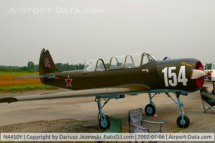 N4450Y, 1985 Yakovlev Yak-52 C/N 855809, Yakovlev Yak-52 