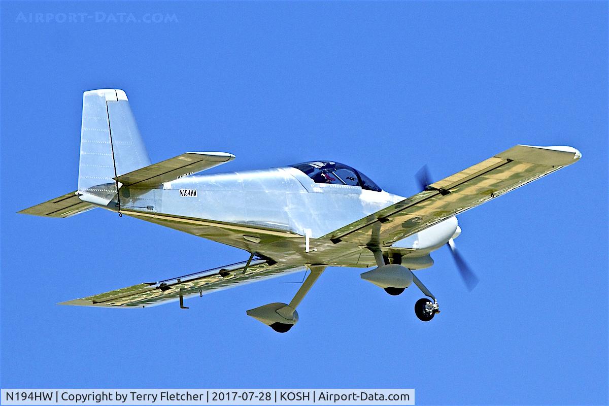 N194HW, 2016 Vans RV-9A C/N 90952, At 2017 EAA AirVenture at Oshkosh
