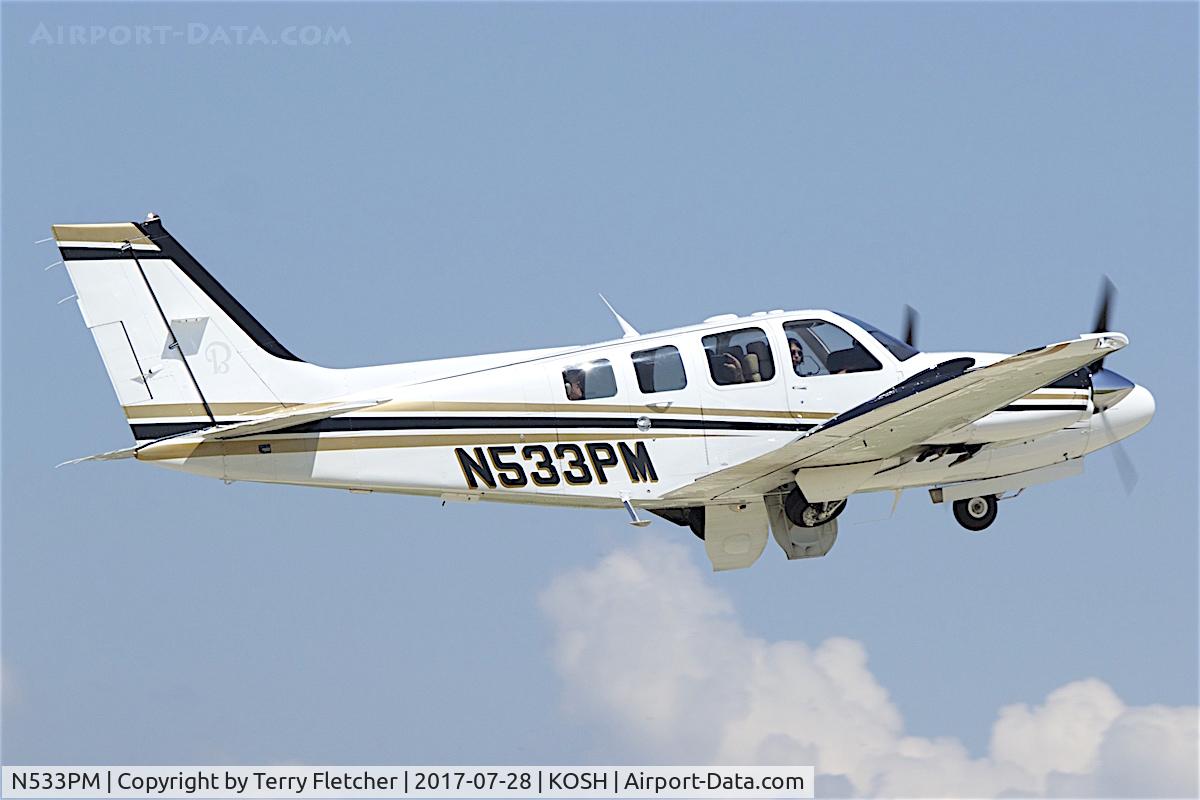 N533PM, Hawker Beechcraft Corp G58 Baron C/N TH-2255, At 2017 EAA AirVenture at Oshkosh