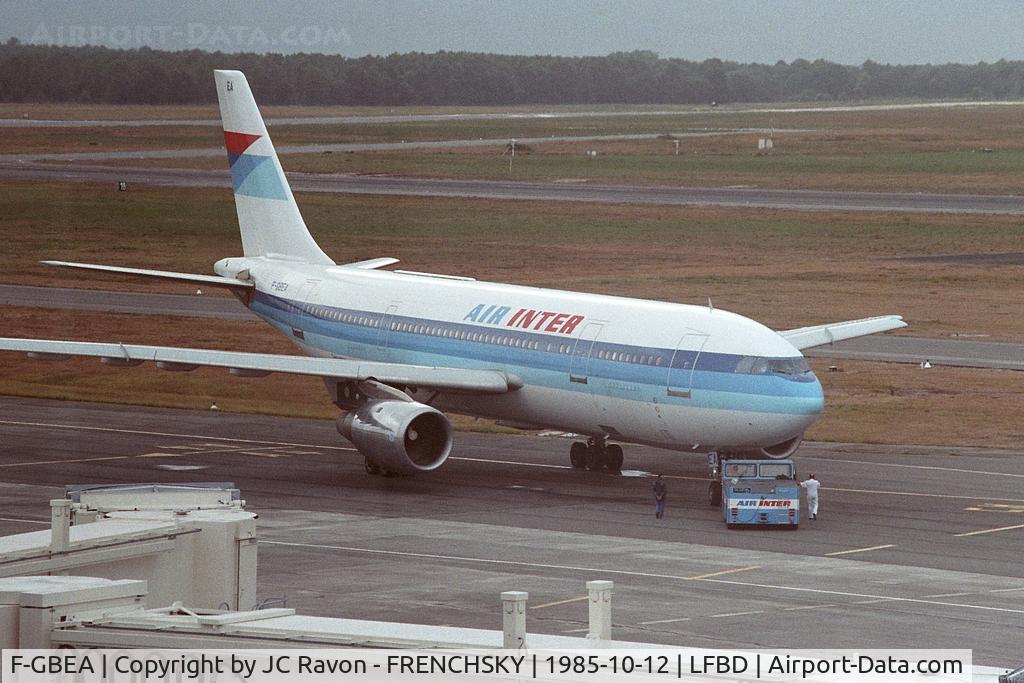 F-GBEA, Airbus A300B2-1C C/N 050, Air Inter push back to Paris Orly, broken up Châteauroux