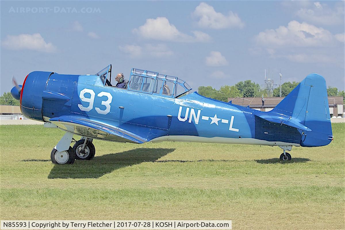 N85593, 1957 North American AT-6D Texan C/N 121-42415, At 2017 EAA AirVenture at Oshkosh