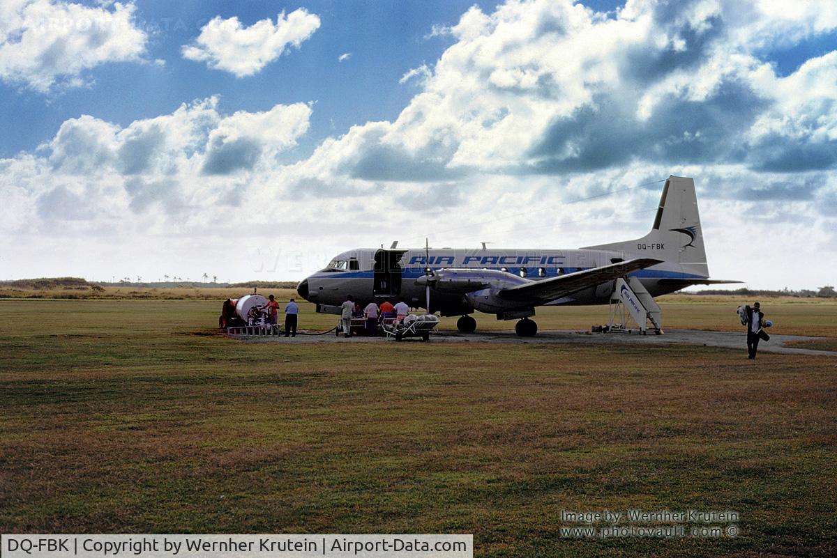 DQ-FBK, 1969 Hawker Siddeley HS.748 Series 2A C/N 1665, DQ-FBK Prepping for flight in Fiji