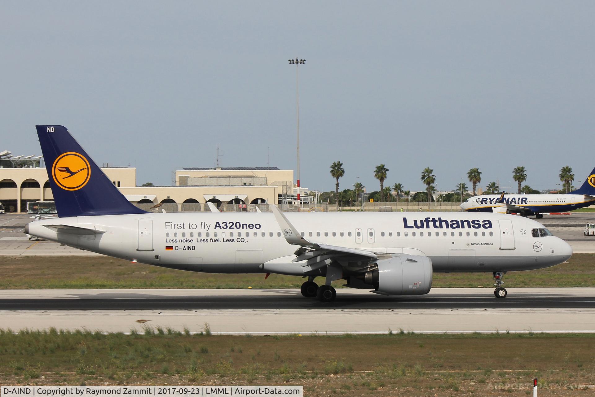 D-AIND, 2016 Airbus A320-271NEO C/N 7078, A320Neo D-AIND Lufthansa