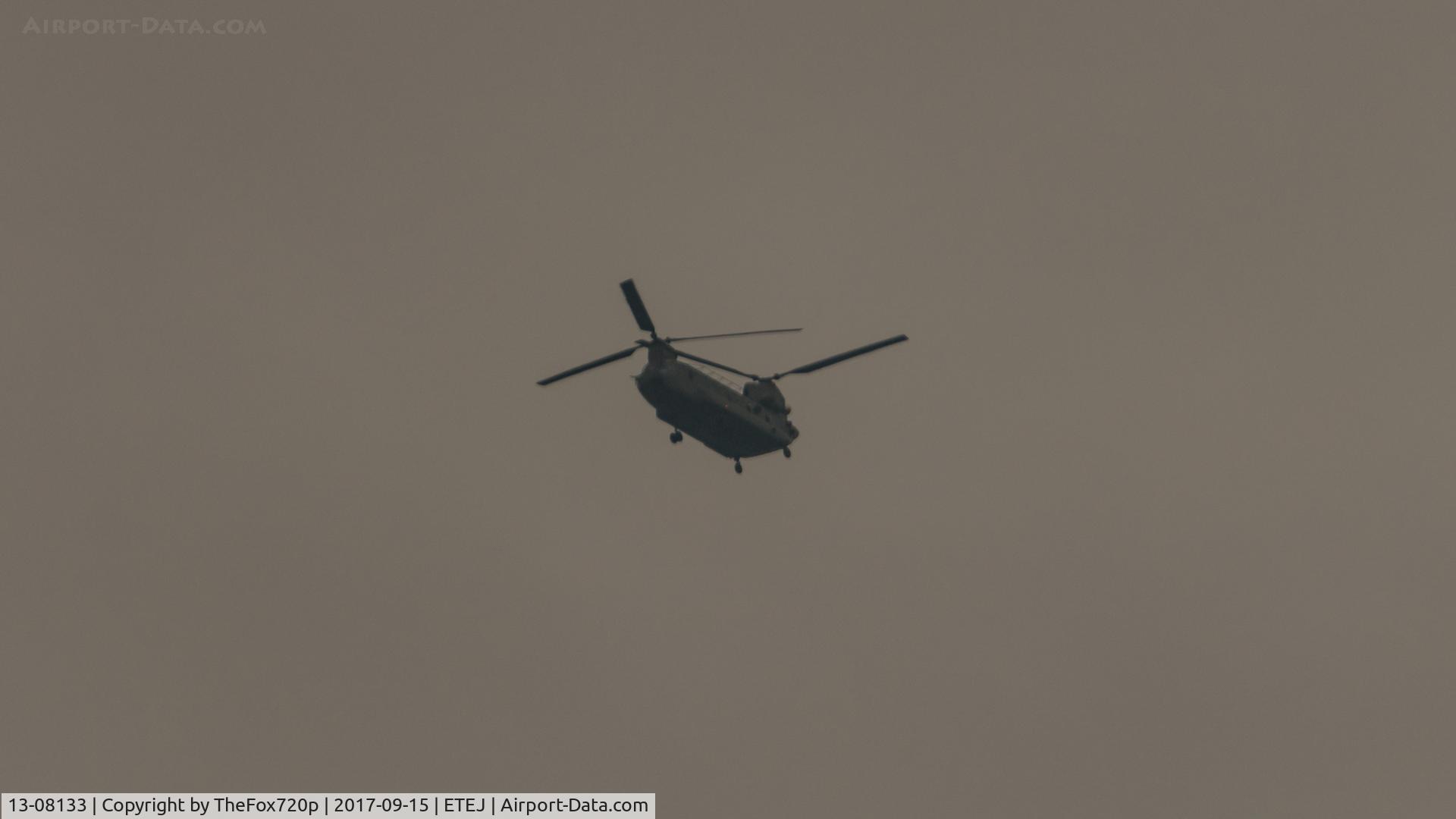 13-08133, Boeing CH-147F Chinook C/N M.1833, Flying from Katterbach Army Field towards the German/Poland boarder.