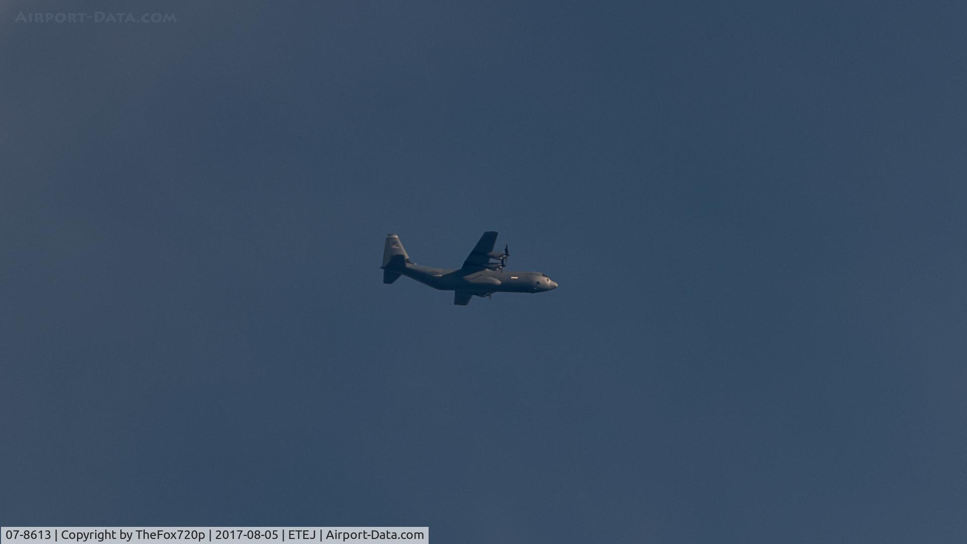 07-8613, 2004 Lockheed Martin C-130J-30 Super Hercules C/N 382-5624, Flying back from Grafenwoehr Training Area to Ramstein.