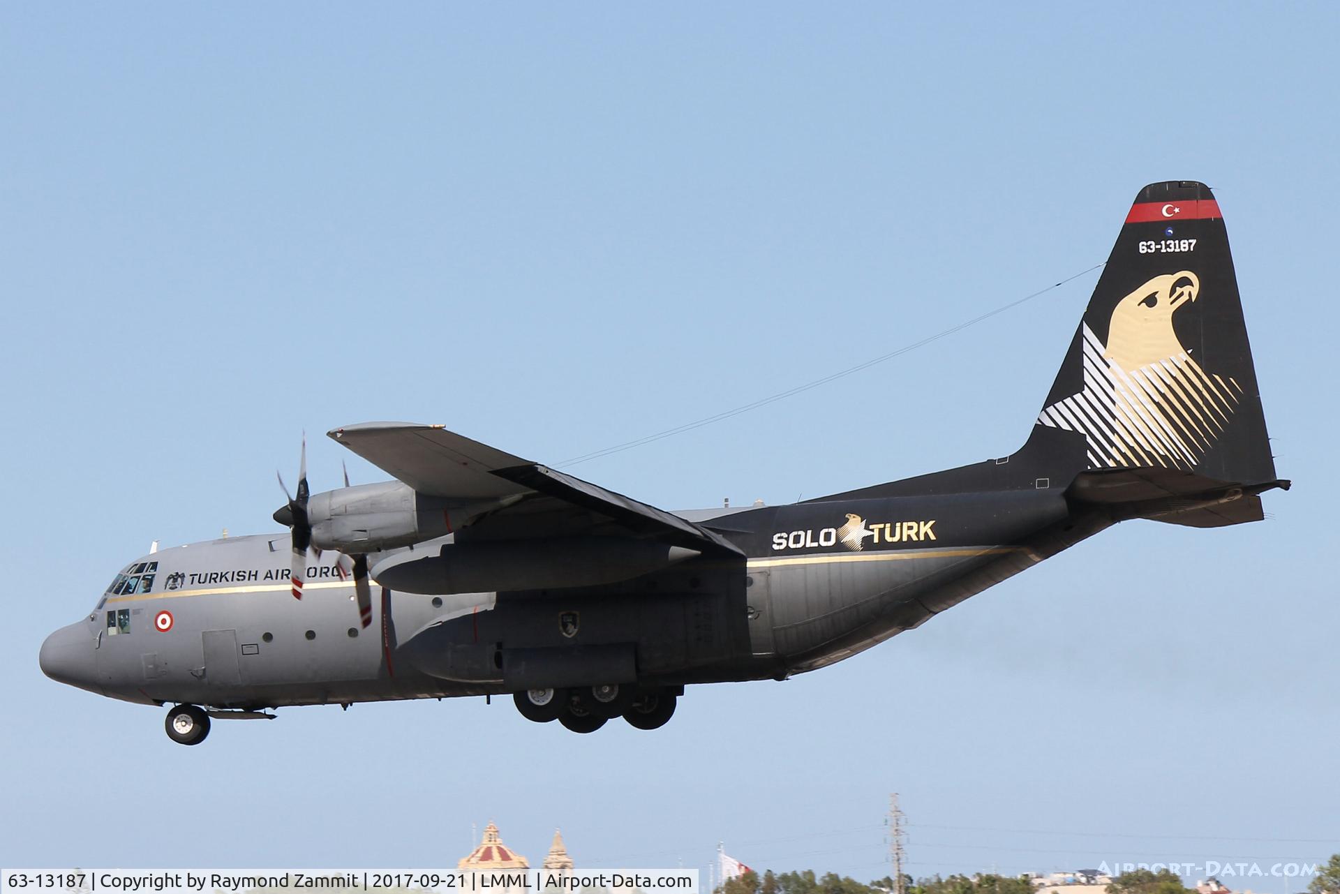 63-13187, 1964 Lockheed C-130E Hercules C/N 382-4012, Lockheed C-130E Hercules 63-13187 Turkish Air Force in Solo Turk special livery