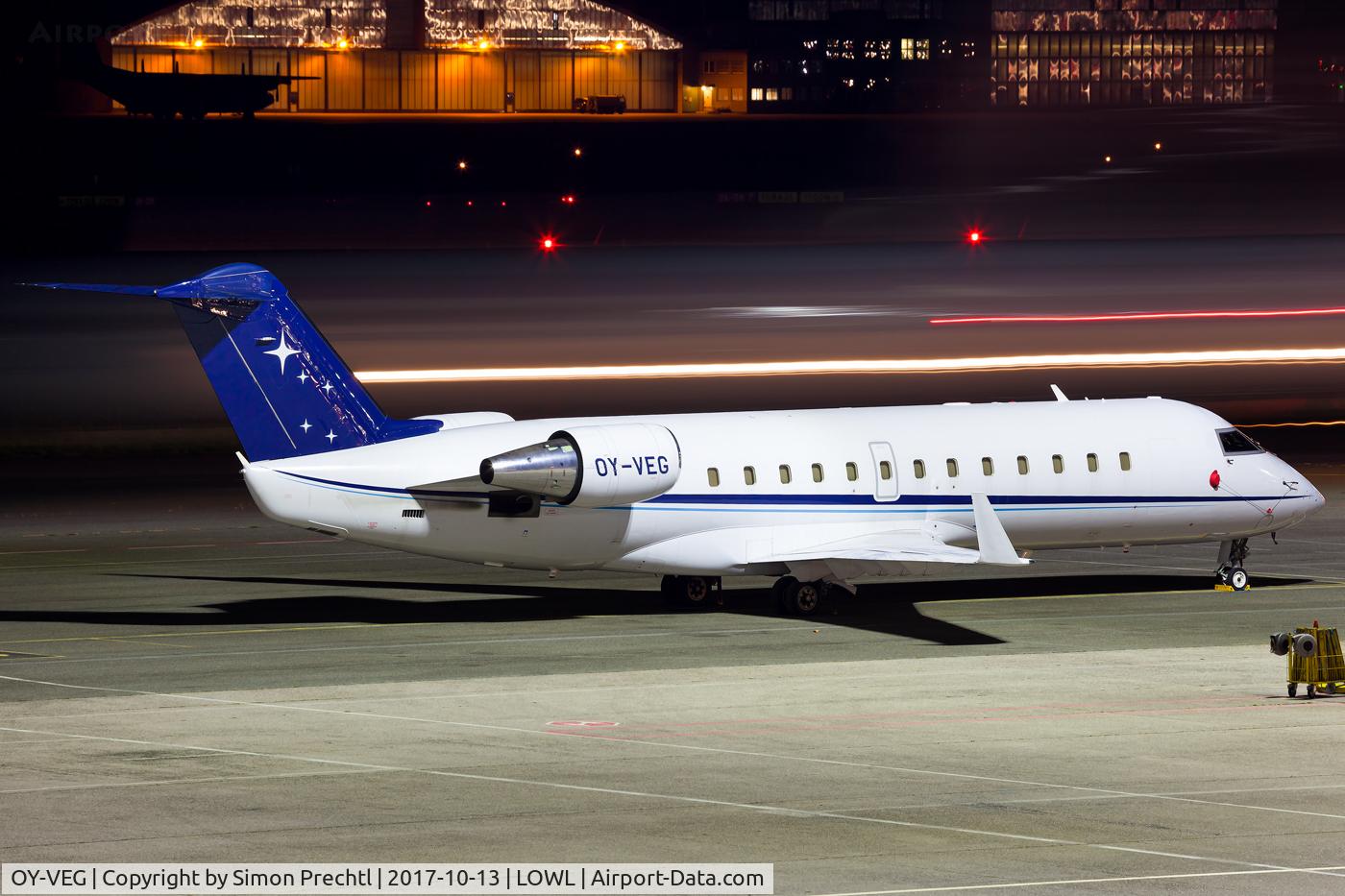 OY-VEG, 2008 Bombardier Challenger 850 (CL-600-2B19) C/N 8075, OY-VEG @ Linz Airport