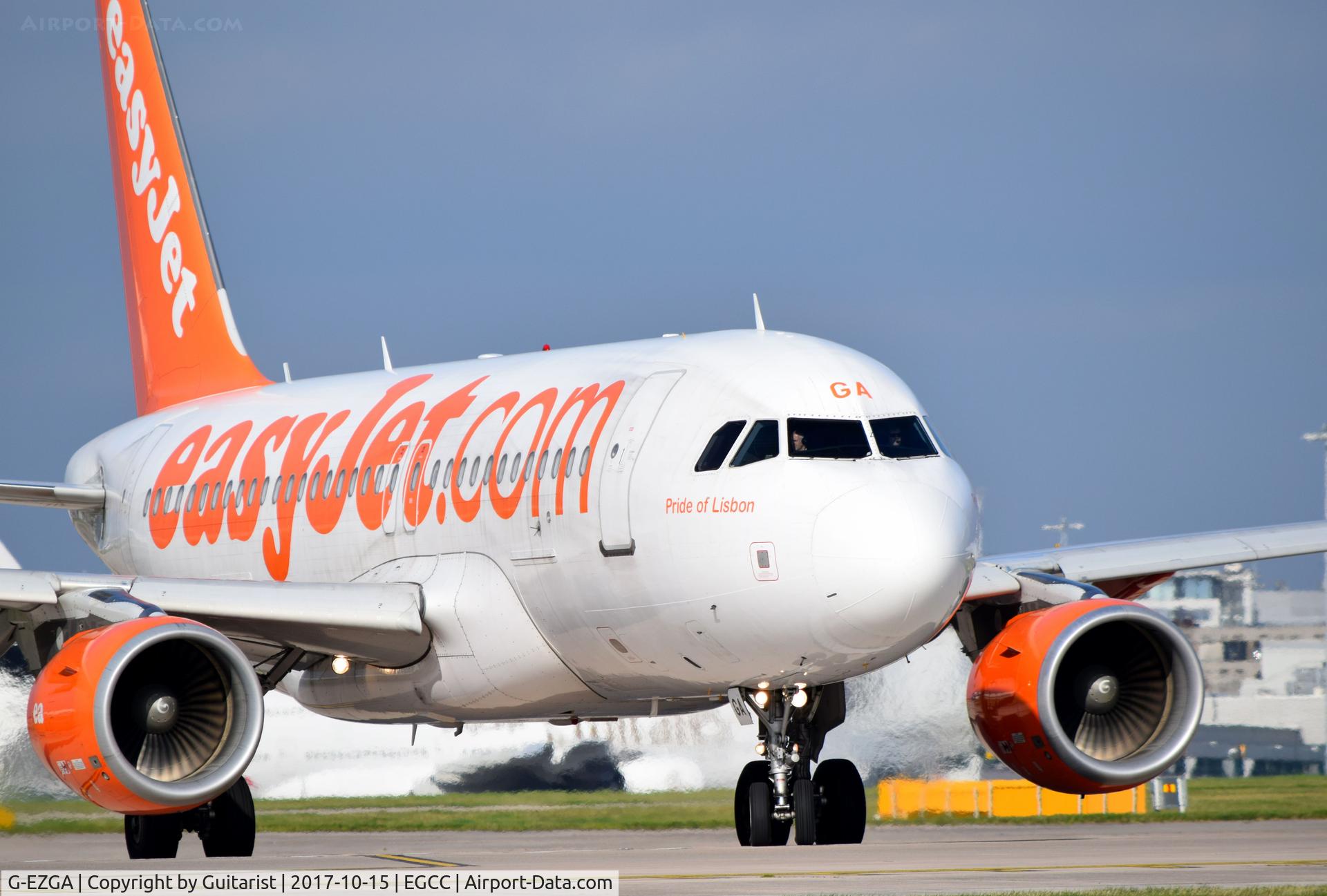 G-EZGA, 2010 Airbus A319-111 C/N 4427, At Manchester