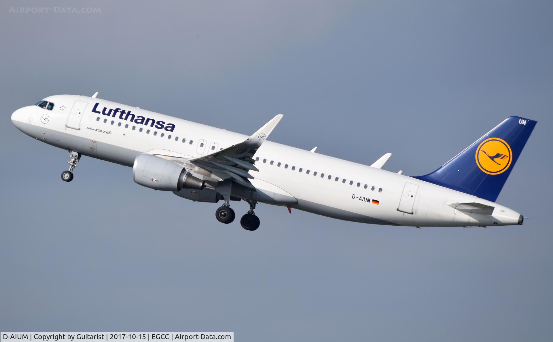D-AIUM, 2015 Airbus A320-214 C/N 6577, At Manchester