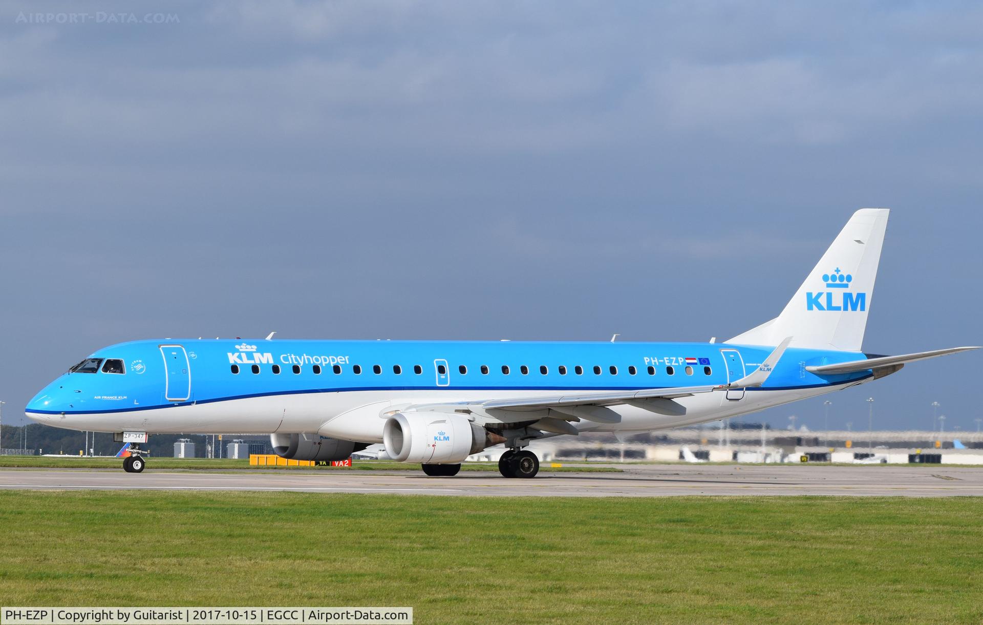 PH-EZP, 2010 Embraer 190LR (ERJ-190-100LR) C/N 19000347, At Manchester