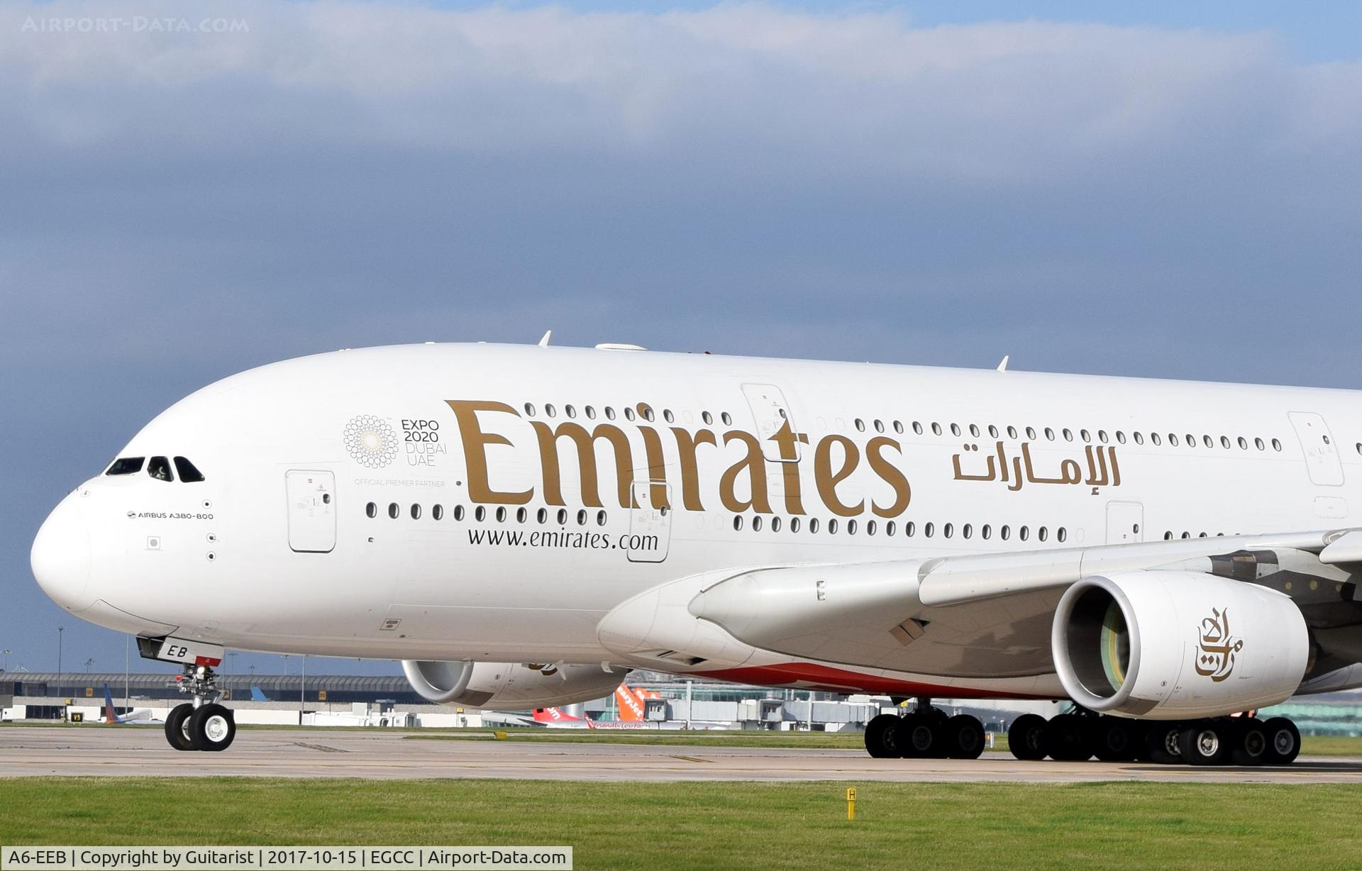 A6-EEB, 2012 Airbus A380-861 C/N 109, At Manchester