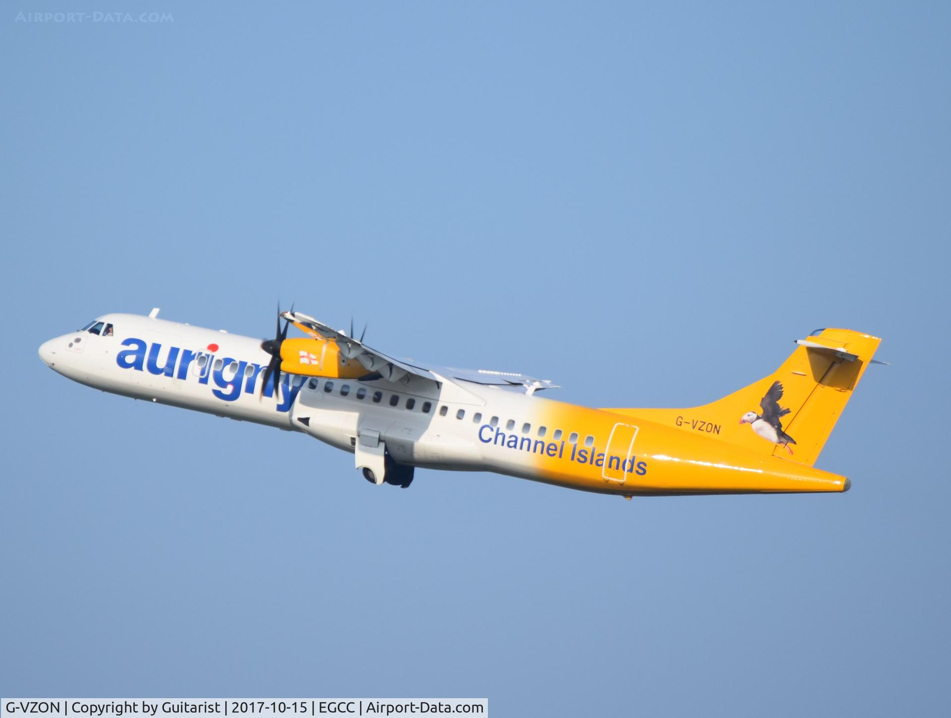 G-VZON, 2009 ATR 72-212A C/N 853, At Manchester