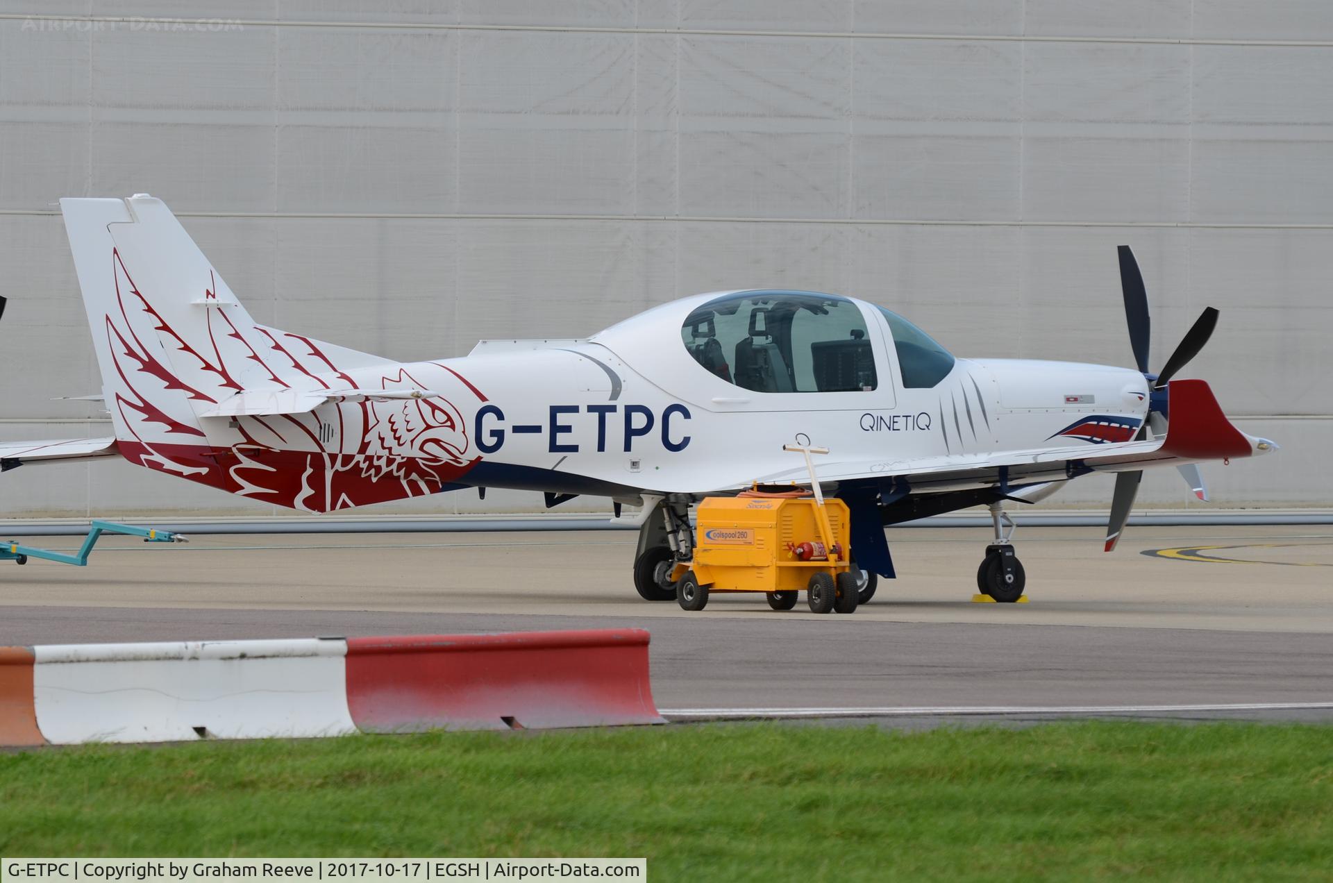 G-ETPC, 2017 Grob G-120TP-A C/N 11125, Parked at Norwich.