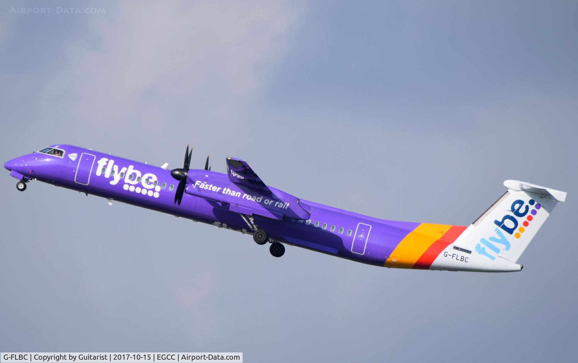 G-FLBC, 2009 De Havilland Canada DHC-8-402Q Dash 8 C/N 4257, At Manchester