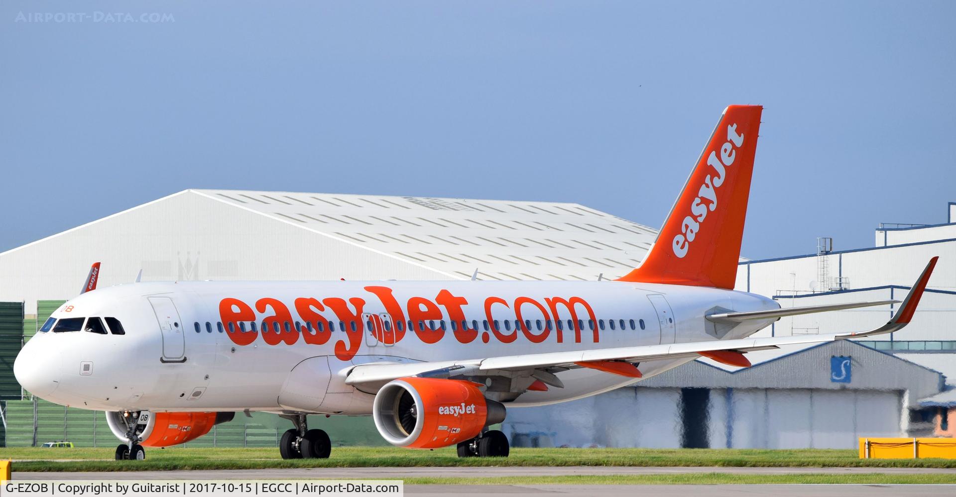 G-EZOB, 2015 Airbus A320-214 C/N 6416, At Manchester