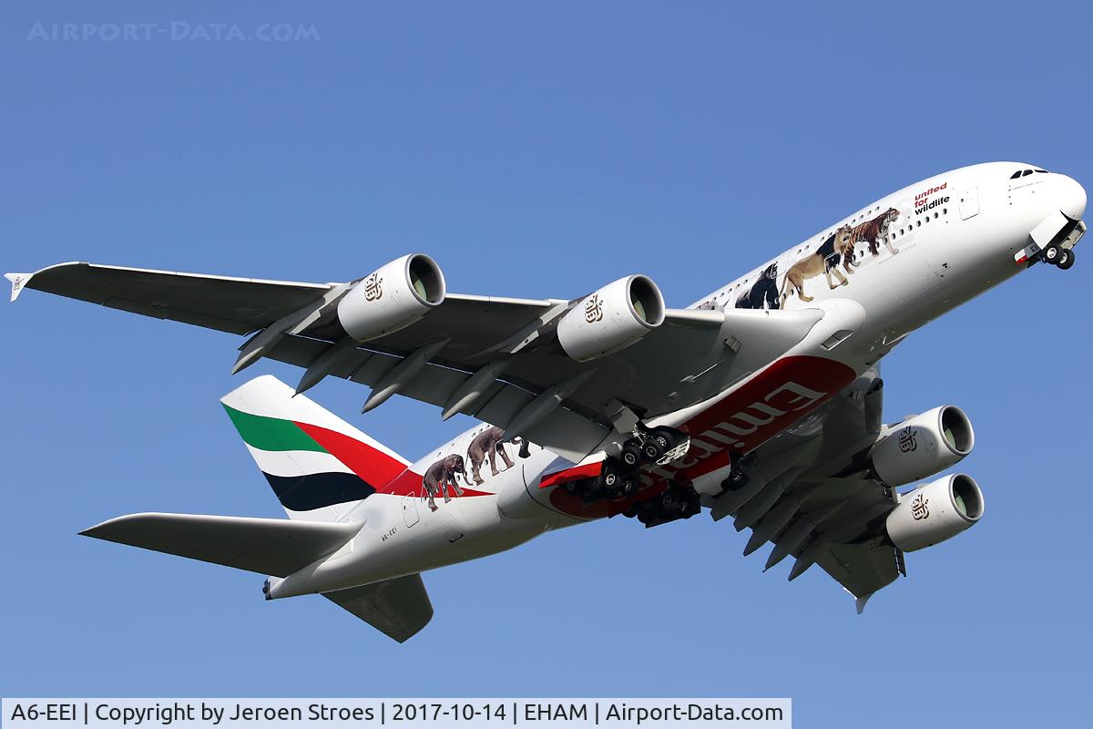 A6-EEI, 2012 Airbus A380-861 C/N 123, EHAM