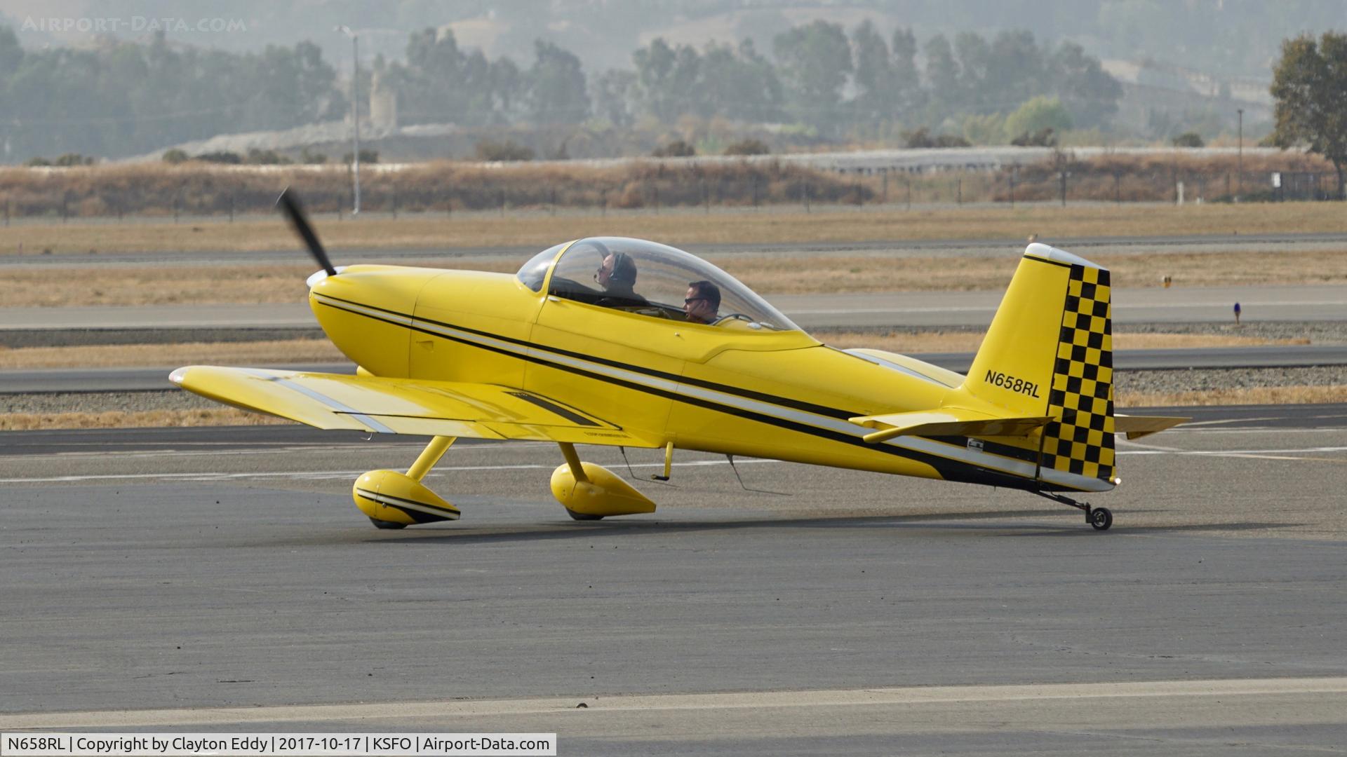 N658RL, 2002 Vans RV-8 C/N 81373, Livermore Airport California 2017.