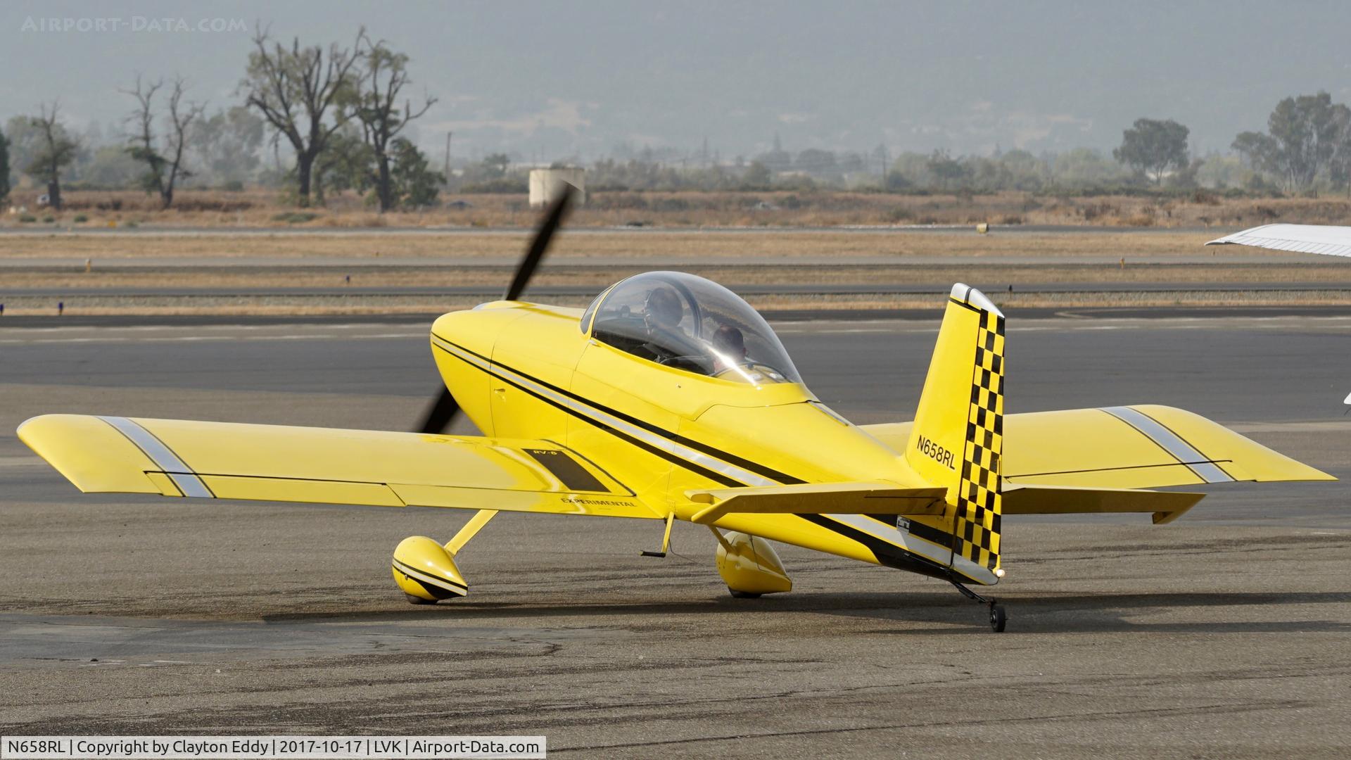 N658RL, 2002 Vans RV-8 C/N 81373, Livermore Airport California 2017.