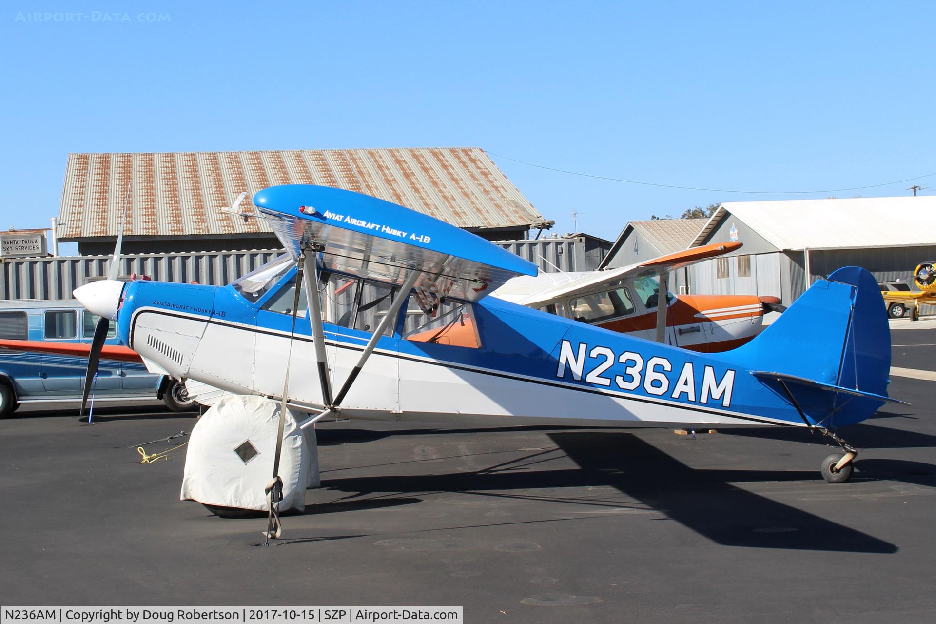 N236AM, 2006 Aviat A-1B Husky C/N 2360, 2006 Aviat Aircraft A-1B HUSKY, Lycoming O-360-A1P 180 H-p, 4 psi tundra tires with white sun blockers (sun the enemy of black rubber tires)