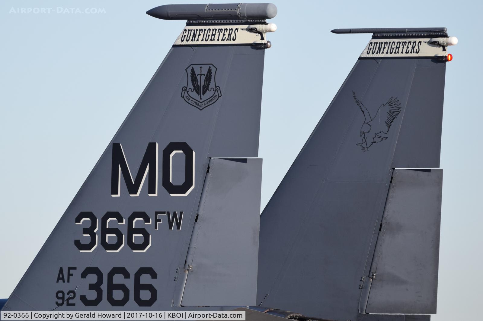 92-0366, 1992 McDonnell Douglas F-15E Strike Eagle C/N 1250/E208, 391st Fighter Sq. 