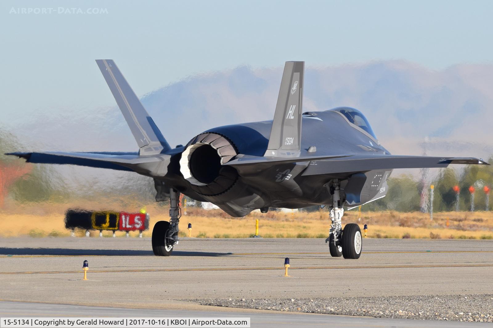 15-5134, 2015 Lockheed Martin F-35A Lightning II C/N AF-124, Waiting for clearance onto RWY 10R. 4th Fighter Sq. 