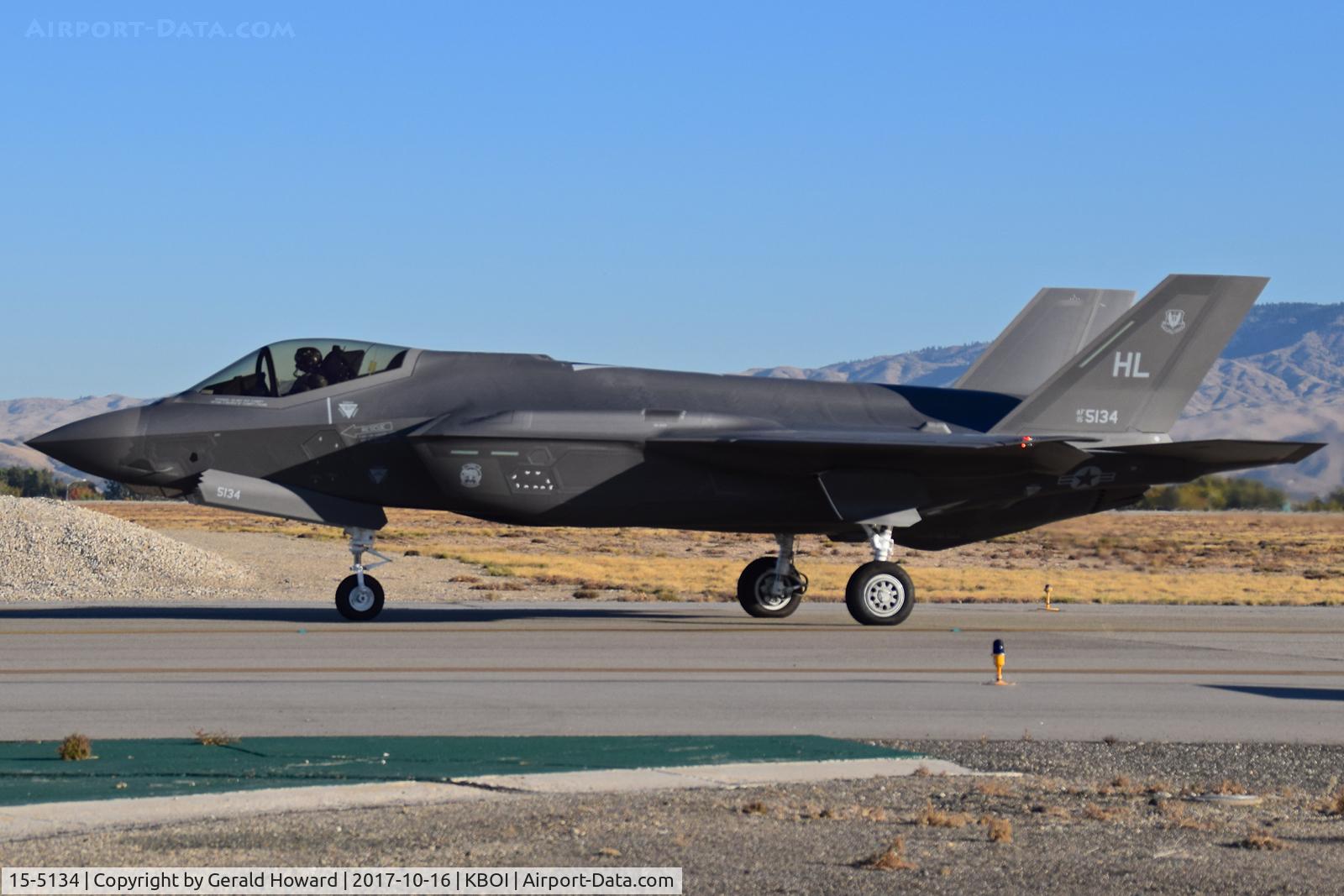 15-5134, 2015 Lockheed Martin F-35A Lightning II C/N AF-124, On Foxtrot for RWY 10R.  4th Fighter Sq. 
