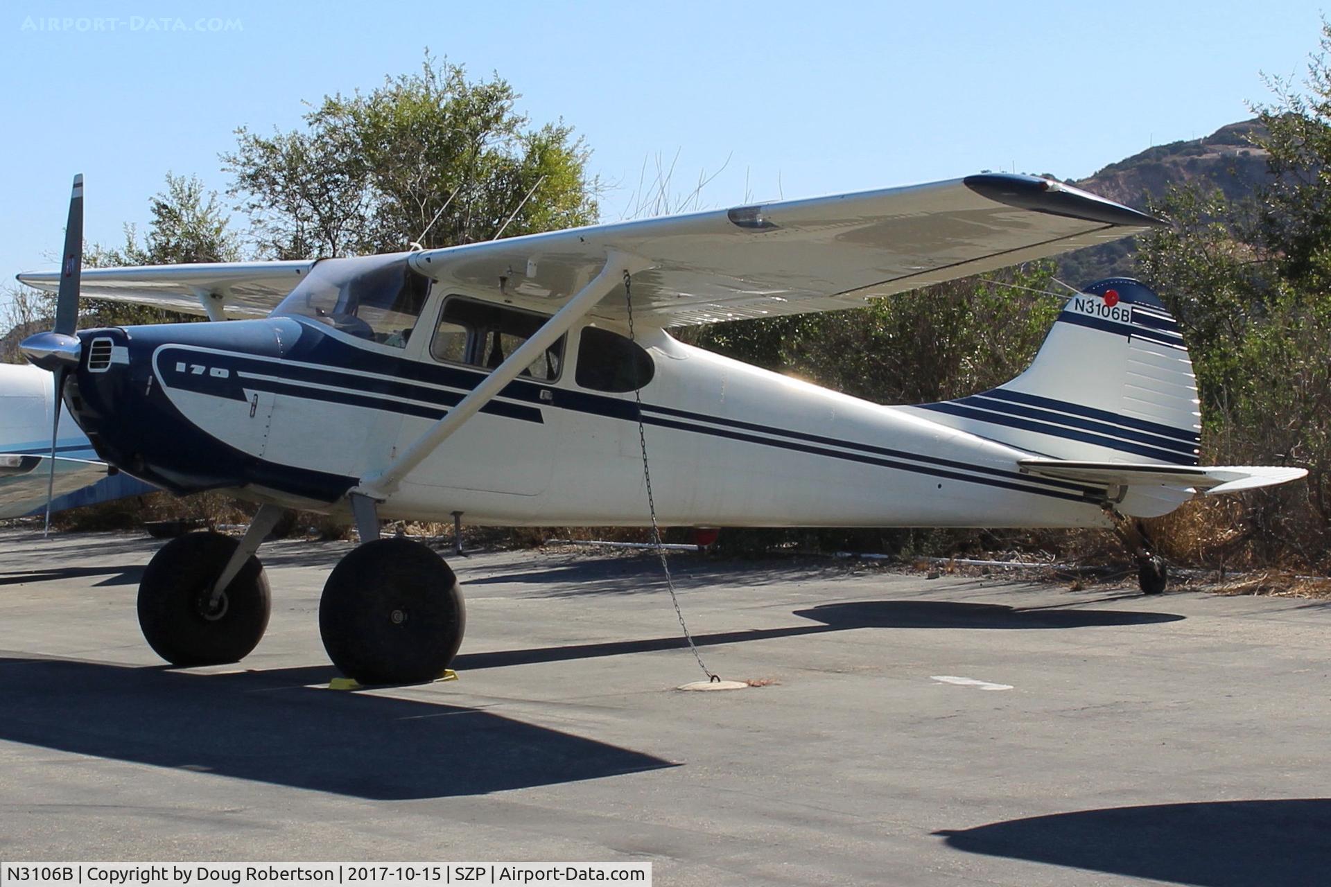 N3106B, 1952 Cessna 170B C/N 25348, 1952 Cessna 170B, Continental C145 145 Hp, now with tundra tires-see earlier photos