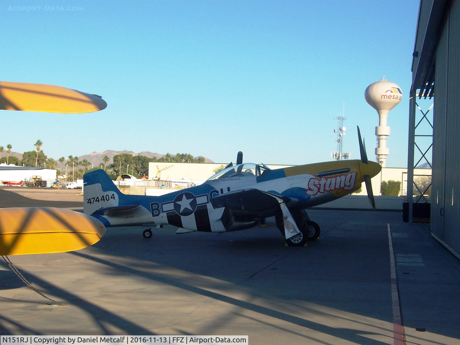 N151RJ, North American P-51D Mustang C/N 44-74404, P-51 Mustang Airbase Arizona CAF