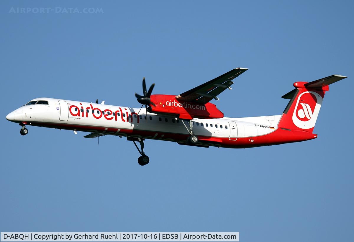 D-ABQH, 2009 De Havilland Canada DHC-8-402 Dash 8 C/N 4256, Air Berlin (LGW)