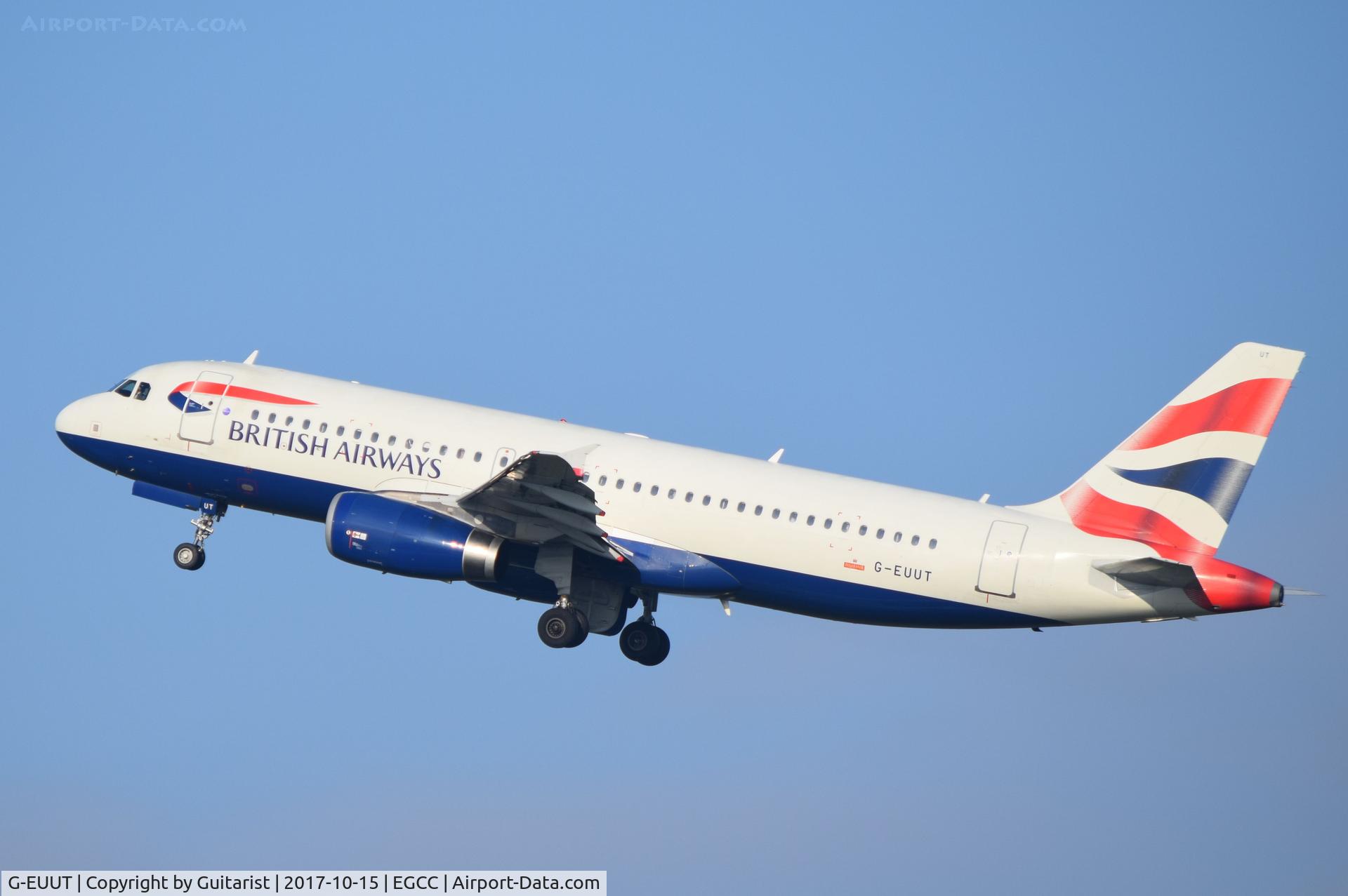 G-EUUT, 2007 Airbus A320-232 C/N 3314, At Manchester