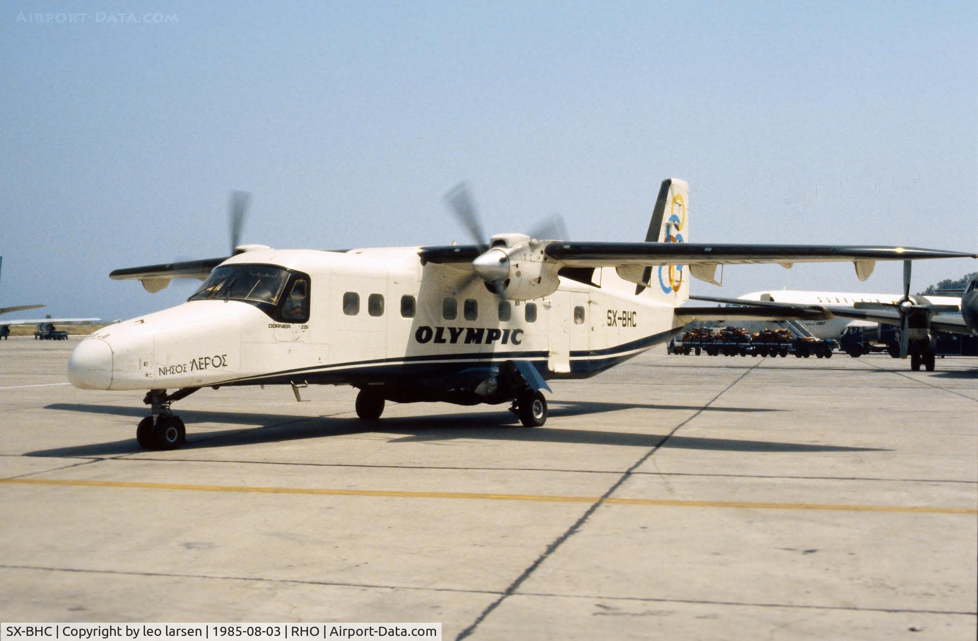 SX-BHC, 1984 Dornier 228-201 C/N 8030, Rhodos 3.8.1985