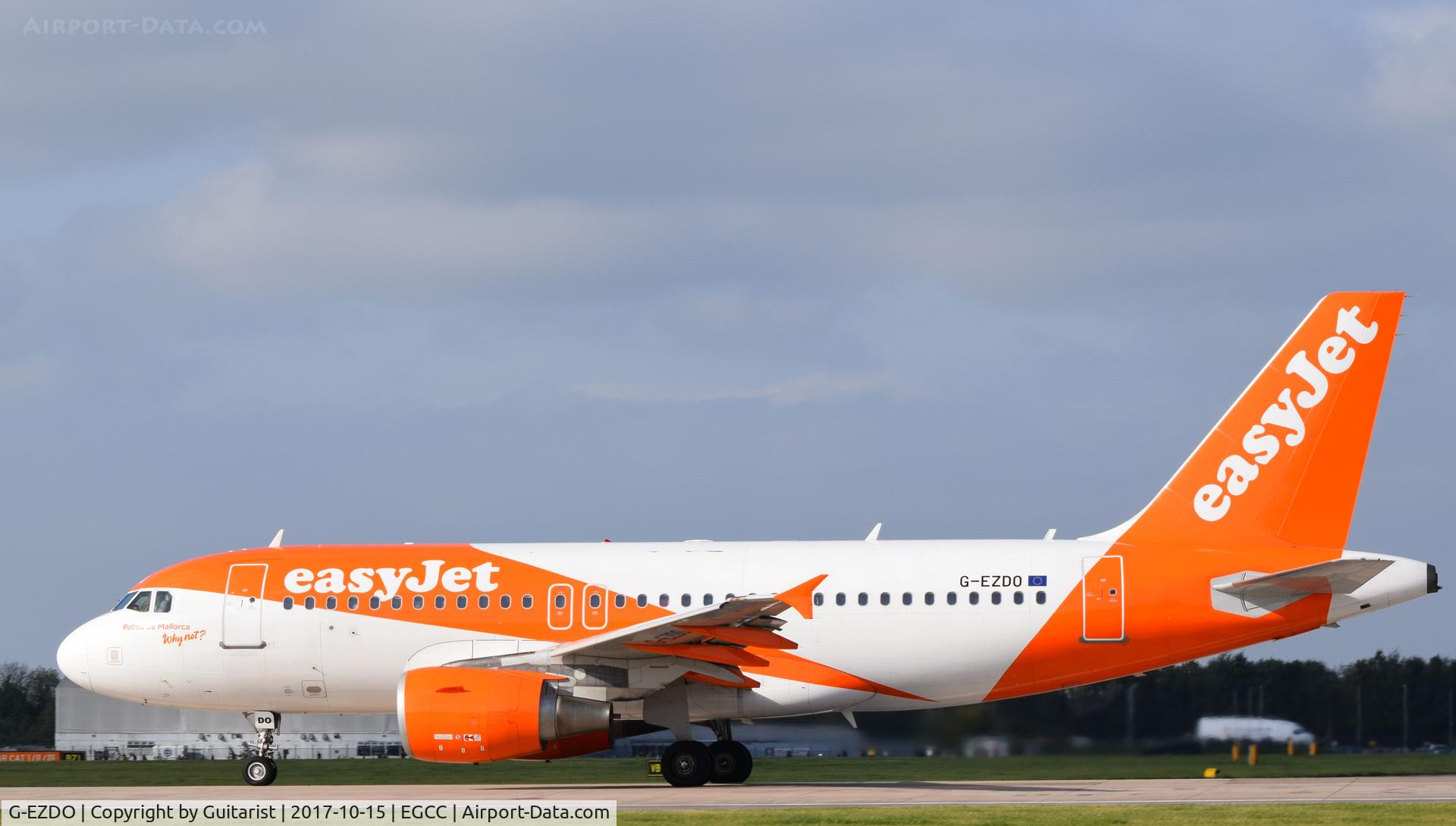 G-EZDO, 2008 Airbus A319-111 C/N 3634, At Manchester