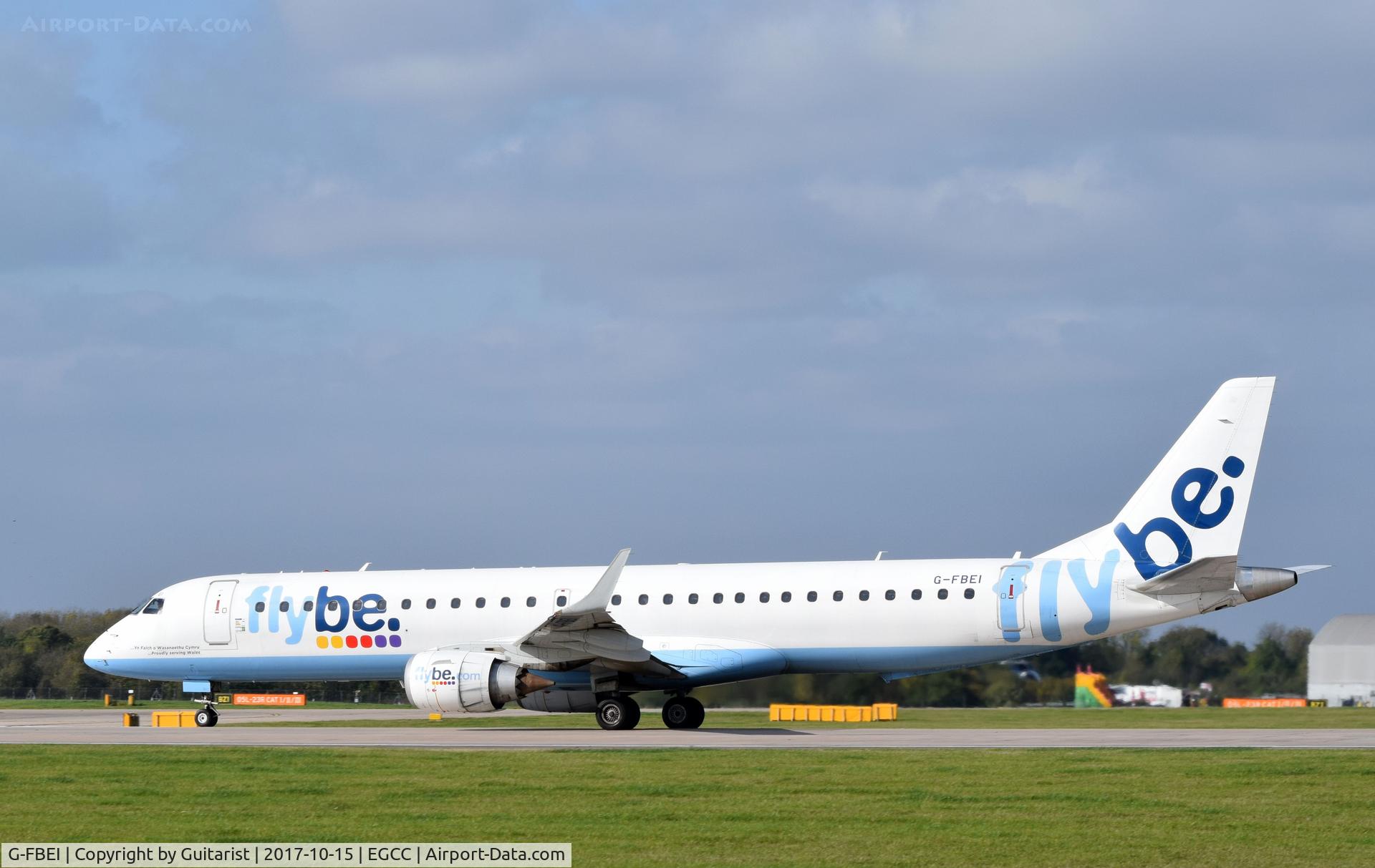 G-FBEI, 2007 Embraer 195LR (ERJ-190-200LR) C/N 19000143, At Manchester