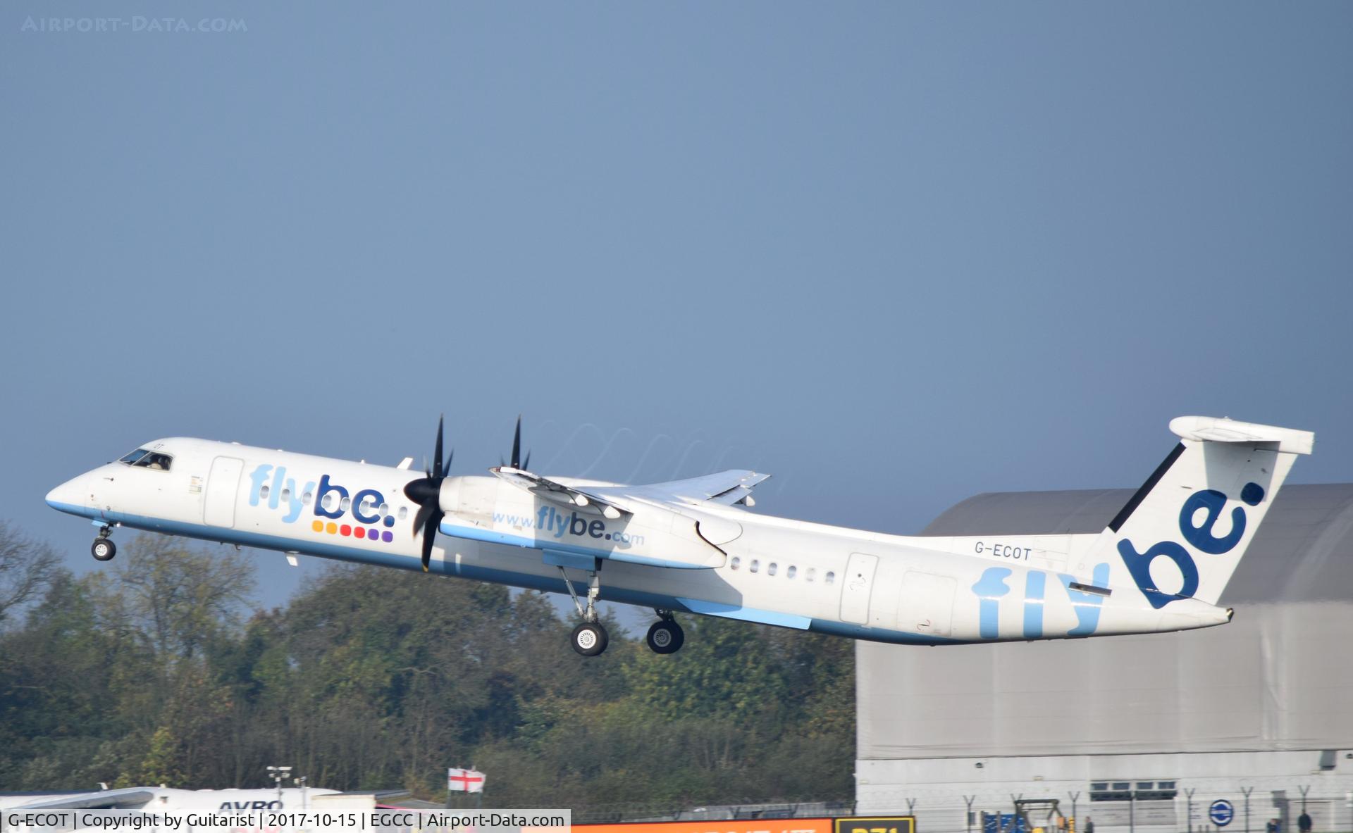 G-ECOT, 2009 De Havilland Canada DHC-8-402Q Dash 8 C/N 4251, At Manchester