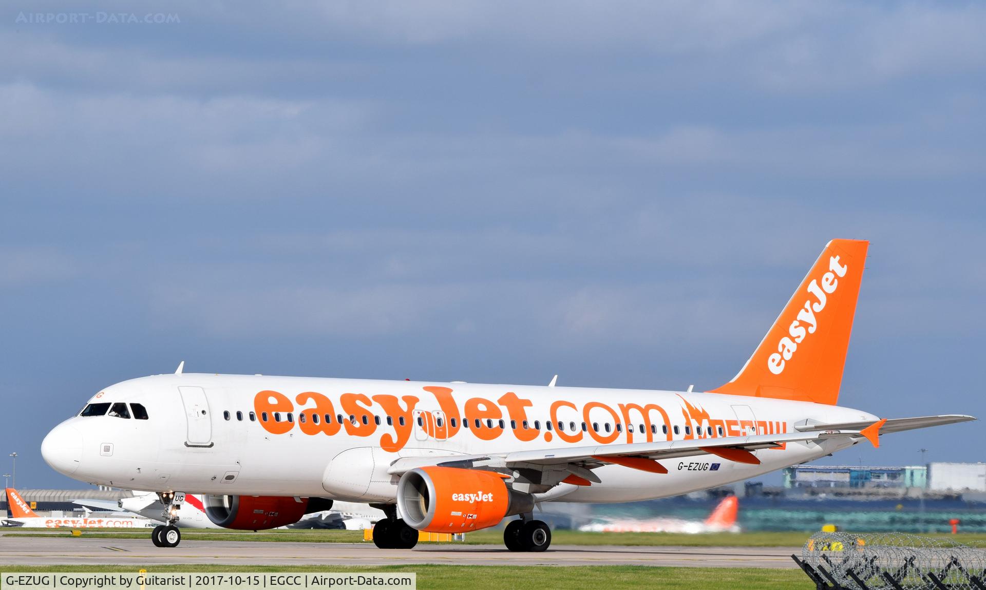 G-EZUG, 2011 Airbus A320-214 C/N 4680, At Manchester