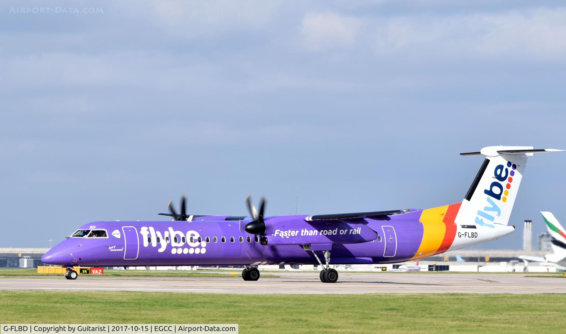 G-FLBD, 2009 De Havilland Canada DHC-8-402Q Dash 8 C/N 4259, At Manchester