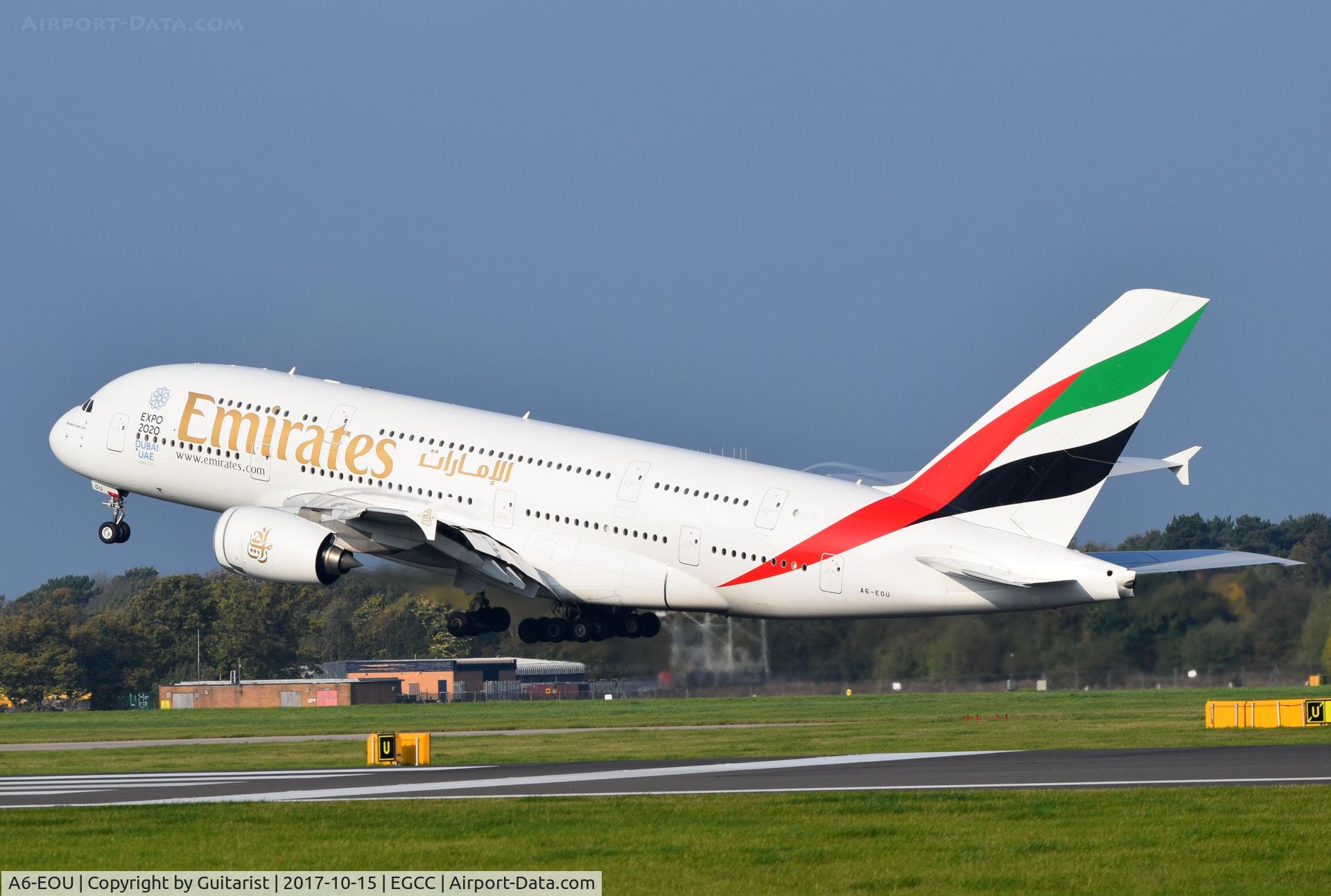 A6-EOU, 2015 Airbus A380-861 C/N 205, At Manchester