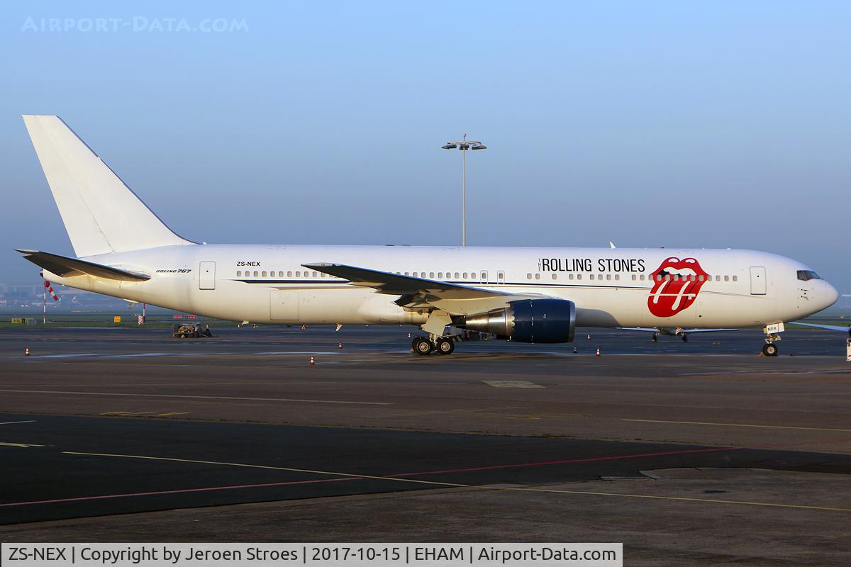 ZS-NEX, 1990 Boeing 767-35D/ER C/N 24865, eham < Rolling Stones