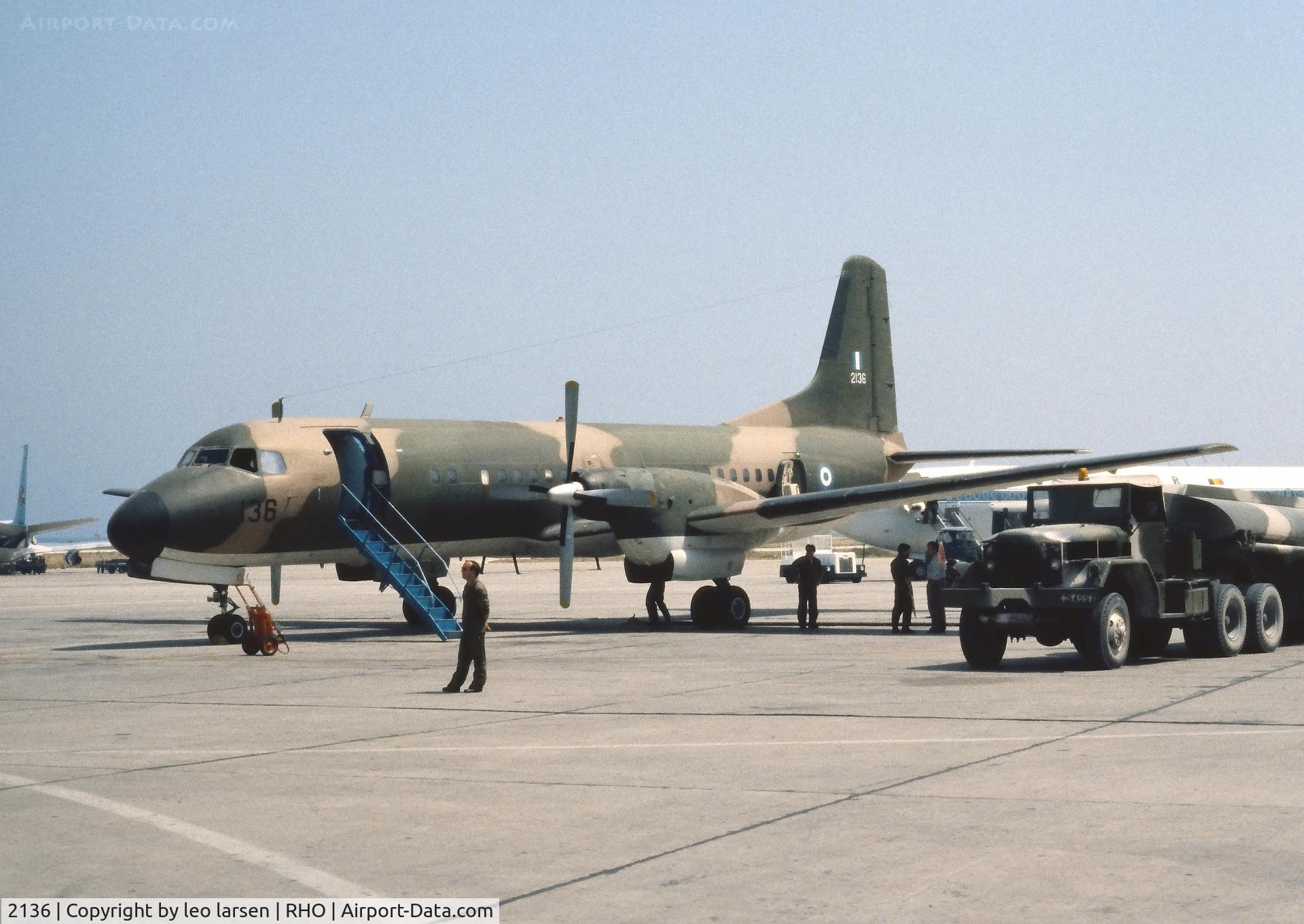 2136, 1970 NAMC YS-11A-220 C/N 2136, Rhodos 3.8.1985